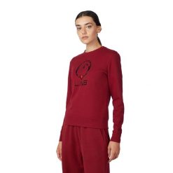 Sweter damski Vestrum Sirrah. Czerwone swetry nierozpinane damskie VESTRUM, l, bez wzorów, z bawełny, eleganckie, bez kołnierzyka, bez ramiączek. Za 534.50 zł.