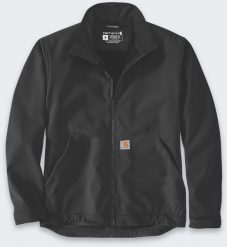 Kurtka męska Carhartt Softshell Carhartt Rain Defender Galesburg BLACK. Czarne kurtki męskie Carhartt, m, bez wzorów, z softshellu, bez kaptura. Za 393.58 zł.
