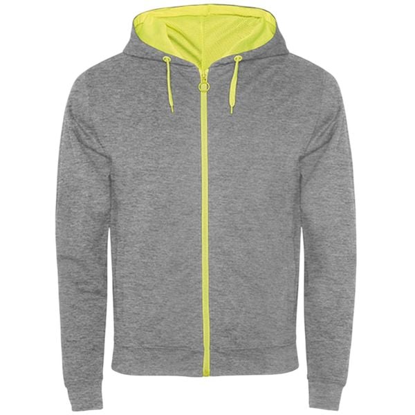 Męska Kurtka Fuji Heather Sweat Jacket. Szare kurtki męskie ROLY, m, bez wzorów, z bawełny, z kapturem. Za 117.99 zł.