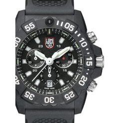 Zegarek męski Luminox XS.3581, Quartz, 45mm, 20ATM. Czarne zegarki męskie Luminox, bez wzorów, z materiału, plastikowe. Za 2,548.65 zł.