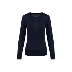 Suprima sweter z okrągłym dekoltem dla kobiet Kariban Premium. Czarne swetry nierozpinane damskie KARIBAN, na zimę, bez wzorów, z bawełny, bez kołnierzyka, bez ramiączek. Za 204.50 zł.