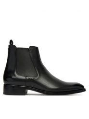 BOSS Sztyblety Rill 50545303 Czarny. Czarne botki męskie Boss, bez wzorów, ze skóry, bez obcasa, bez zapięcia. Za 3,089.00 zł.
