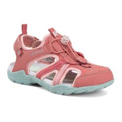 Sandały Reima Hiekalla. Czerwone buty zimowe męskie Reima, bez wzorów, sportowe, bez zapięcia. Za 149.99 zł.