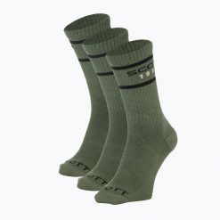Skarpety SCOTT Retro Casual Crew 3. Zielone skarpety męskie Scott, bez wzorów, z bawełny. Za 62.99 zł.