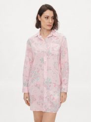 Lauren Ralph Lauren Koszula nocna ILN32317 Różowy. Czerwone koszule nocne damskie Lauren Ralph Lauren, bez wzorów, z bawełny, bez ramiączek. Za 239.99 zł.