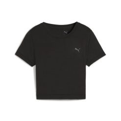 Damska koszulka CLOUDSPUN Twist z krótkim rękawem PUMA Black. Czarne bluzki damskie Puma, s, bez wzorów, sportowe, bez kołnierzyka, bez ramiączek. Za 159.00 zł.