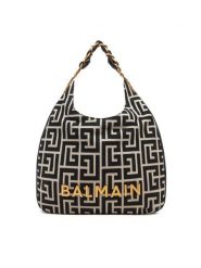 Balmain Torebka DN0BT929TJQX Czarny. Czarne shopperki damskie Balmain, bez wzorów, z materiału, bez dodatków. Za 9,019.00 zł.