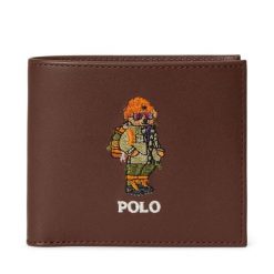 Portfel Polo Ralph Lauren. Brązowe portfele męskie Polo Ralph Lauren, bez wzorów. Za 819.99 zł.