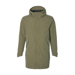 Wodoodporna parka Basil mosse. Zielone parki męskie BASIL, m, z aplikacjami, sportowe, bez kołnierzyka, bez kaptura. Za 488.90 zł.