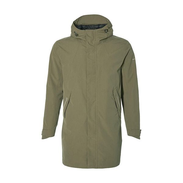 Wodoodporna parka Basil mosse. Zielone parki męskie BASIL, m, bez wzorów, z materiału, eleganckie, bez kołnierzyka, bez kaptura. Za 488.90 zł.