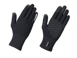 GripGrab Primavera Merino II - rękawiczki na sezon przejściowy. Czarne rękawiczki męskie GRIPGRAB, bez wzorów, z dzianiny. Za 368.95 zł.