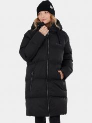 Płaszcz Zimowy Damski Fundango Vanessa. Czarne płaszcze damskie FUNDANGO, na zimę, m, bez wzorów, z poliesteru, eleganckie, bez kołnierzyka, bez kaptura. Za 499.00 zł.