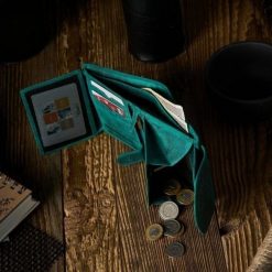 Paolo Peruzzi Portfel damski skórzany zielony T-12-GR plecaczek damski miejski vintage T-18-HGR zestaw prezentowy ZUP-117-GR. Zielone portfele damskie Paolo Peruzzi. Za 431.57 zł.