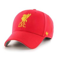 Czapka z daszkiem 47 Brand Liverpool F.C czerwona EPL-MVP04WBV-RDG. Czerwone czapki damskie 47 Brand, bez wzorów. Za 101.00 zł.