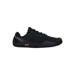 Buty damskie Merrell Vapor Glove 6. Czarne obuwie sportowe damskie Merrell, bez wzorów, bez zapięcia, do biegania. Za 489.35 zł.