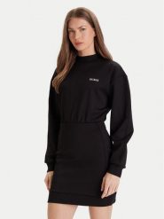 Guess Sukienka codzienna V5YK02 KCX22 Czarny Regular Fit. Czarne sukienki damskie Guess, na co dzień, s, z aplikacjami, z syntetyku, bez kołnierzyka, bez ramiączek, proste. Za 219.99 zł.
