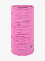 Chusta wielofunkcyjna Buff Lightweight Merino Wool - solid fluor fuchsia. Czerwone szaliki męskie Buff, bez wzorów, z materiału. Za 115.49 zł.