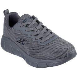 Buty sportowe męskie Skechers Bobs B Flex Chill. Szare buty sportowe męskie Skechers, bez wzorów, bez zapięcia. Za 390.00 zł.