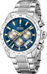 Zegarek Festina Męski F20668-5 srebrny. Szare zegarki męskie Festina, bez wzorów, srebrne. Za 600.99 zł.