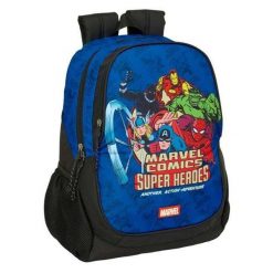 Plecak szkolny MARVEL Granatowy. Niebieskie plecaki męskie Marvel, bez wzorów. Za 148.85 zł.