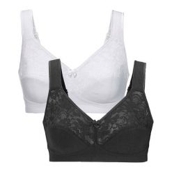 Cellbes Biustonosz Anna 2 Pack czarny biały female czarny/biały 75B. Białe bielizna sportowa damska Cellbes, bez wzorów, z tkaniny. Za 159.00 zł.