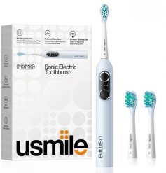 Szczoteczka Usmile P10 PRO Blue Szczoteczka soniczna + 2 końcówki. Niebieskie szczoteczki soniczne Usmile. Za 274.13 zł.