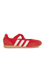 Adidas Baleriny CEO-BARREDA MARY JANE HQ7398 Czerwony. Czerwone balerinki damskie Adidas, bez wzorów, ze skóry, bez obcasa, bez zapięcia. Za 279.99 zł.