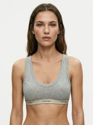 Calvin Klein Underwear Biustonosz bezfiszbinowy LV00QF8594 Szary. Szare biustonosze Calvin Klein Underwear, bez wzorów, z bawełny. Za 189.99 zł.