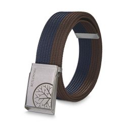 Pasek parciany BETLEWSKI PRC-10_SR-3 L brązowo-granatowy. Brązowe paski męskie Betlewski, z materiału. Za 39.99 zł.