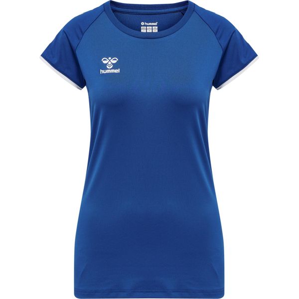 Koszulka damska Hummel hmlhmlCORE volley stretch. Niebieskie bluzki damskie Hummel, xl, bez wzorów, sportowe, bez kołnierzyka, bez ramiączek. Za 147.00 zł.