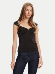Marciano Guess Top 5YGP03 6259A Czarny Regular Fit. Czarne topy damskie Marciano Guess, xxs, z aplikacjami, z syntetyku, bez kołnierzyka, bez ramiączek. Za 439.99 zł.