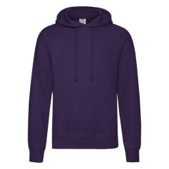 Męska Klasyczna Bluza Z Kapturem. Fioletowe bluzy męskie fruit of the loom, m, bez wzorów, klasyczne, bez ramiączek, z kapturem. Za 80.99 zł.