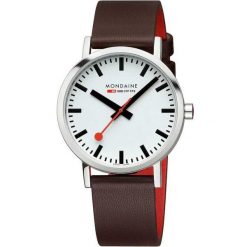 Zegarek męski Mondaine A660.30360.11SBGV, Quartz, 40mm, 3ATM. Szare zegarki męskie mondaine, bez wzorów, z materiału, ze stali. Za 1,091.05 zł.