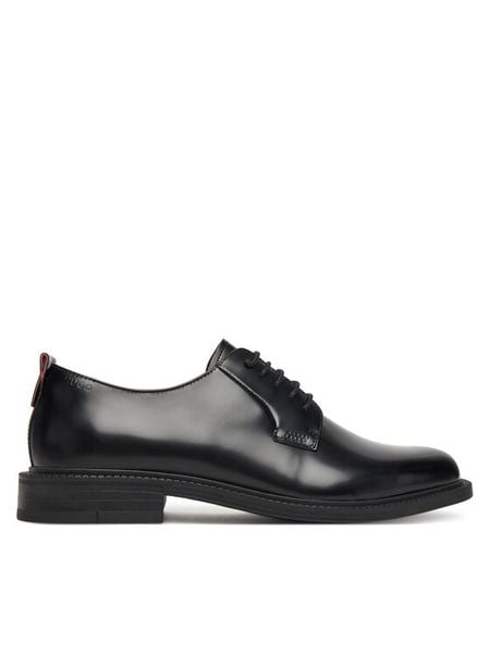 HUGO Półbuty Lysander 50548654 Czarny. Czarne buty wizytowe męskie Hugo, bez wzorów, ze skóry, bez obcasa, bez zapięcia. Za 549.99 zł.