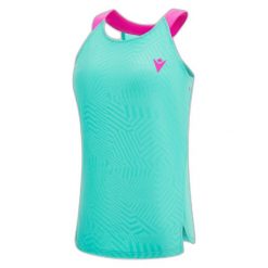 Damski tank top Macron Prime Cc Iciar. Czerwone topy damskie Macron, bez wzorów, sportowe, bez kołnierzyka, bez ramiączek. Za 241.00 zł.