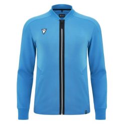 Kurtka z dresu Macron Monviso. Niebieskie kurtki męskie Macron, l, bez wzorów, z dresówki, eleganckie, bez kaptura. Za 421.50 zł.