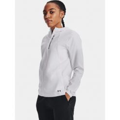 Kurtka do biegania damska Under Armour UA OutRun the Storm. Białe kurtki sportowe damskie Under Armour, xs, bez wzorów, bez ramiączek, bez kaptura, do biegania. Za 479.00 zł.