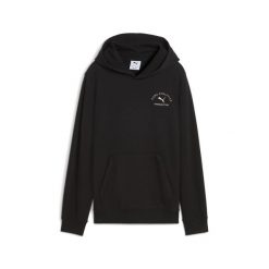 Młodzieżowa bluza z kapturem PUMA Class z grafiką PUMA Black. Czarna bluzy damskie Puma, m, bez wzorów, młodzieżowe, bez ramiączek, z kapturem. Za 229.00 zł.
