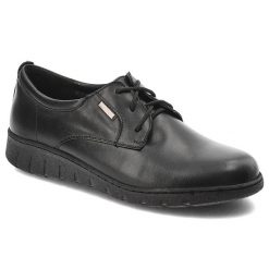 Czarne Półbuty Armodo Klasyczne Obuwie Damskie. Czarne półbuty damskie Armodo, bez wzorów, ze skóry, eleganckie, bez obcasa, bez zapięcia. Za 319.00 zł.