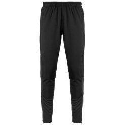 Bieganie Kappa Darente. Czarne spodnie sportowe męskie Kappa, l, bez wzorów, z dresówki, do biegania. Za 144.00 zł.