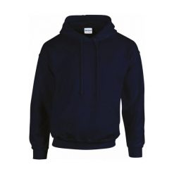 Bluza z kapturem Gildan Heavy Blend. Niebieskie bluzy damskie GILDAN, xl, bez wzorów, z bawełny, klasyczne, bez ramiączek, z kapturem. Za 81.25 zł.