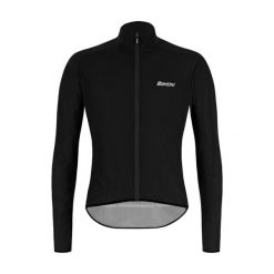 Kurtka rowerowa męska Santini Nebula Windproof/Rain. Czarne kurtki sportowe męskie SANTINI, na jesień, m, bez wzorów, z materiału, bez kaptura, rowerowe. Za 259.00 zł.