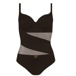 Strój kąpielowy damski jednoczęściowy plażowy Self Fashion 5. Czarne stroje kąpielowe damskie SELF HEAT, bez wzorów. Za 215.00 zł.