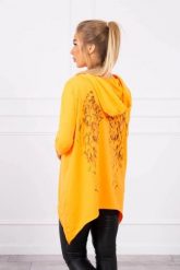 Bluza z nadrukiem skrzydeł pomarańczowy neon. Brązowe bluzy damskie KESI, l, bez wzorów, z bawełny, bez ramiączek, z kapturem. Za 167.28 zł.