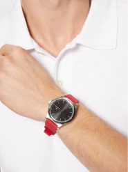 Tommy Hilfiger Zegarek 1710615 Czerwony. Czerwone, analogowe zegarki męskie Tommy Hilfiger, bez wzorów. Za 399.99 zł.