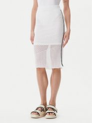 PINKO Spódnica midi Trivor 104892 A2EB Biały Regular Fit. Białe spódnice damskie Pinko, s, bez wzorów, z wiskozy, midi. Za 559.99 zł.