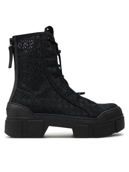 Vic Matié Trzewiki 1E1016D_V14E080101 Czarny. Czarne botki damskie Vic Matié, bez wzorów, z materiału, bez obcasa, na płaskiej podeszwie, bez zapięcia. Za 1,509.00 zł.