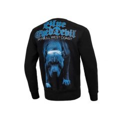 Bluza męska Pitbull Blue Eyed Devil 21. Czarne bluzy męskie PITBULL, m, bez wzorów, sportowe, bez ramiączek, bez kaptura. Za 217.35 zł.