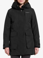 Parka zimowa damska Didriksons Harriet Parka. Czarne parki damskie Didriksons, na zimę, l, bez wzorów, z materiału, dla wysokich, bez kaptura. Za 793.50 zł.