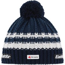 Czapka zimowa Eisbar Kova Pompon MÜ SKA. Niebieskie czapki damskie Eisbar, na zimę, bez wzorów. Za 175.99 zł.